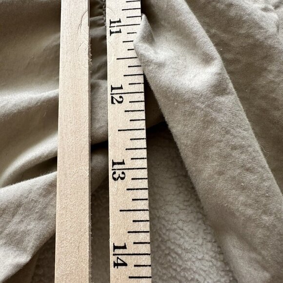 Khaki Cargo Pants Drawstring Waist Elastic Cuffs Adjustable Fit 5 Pockets - Picture 4 of 6